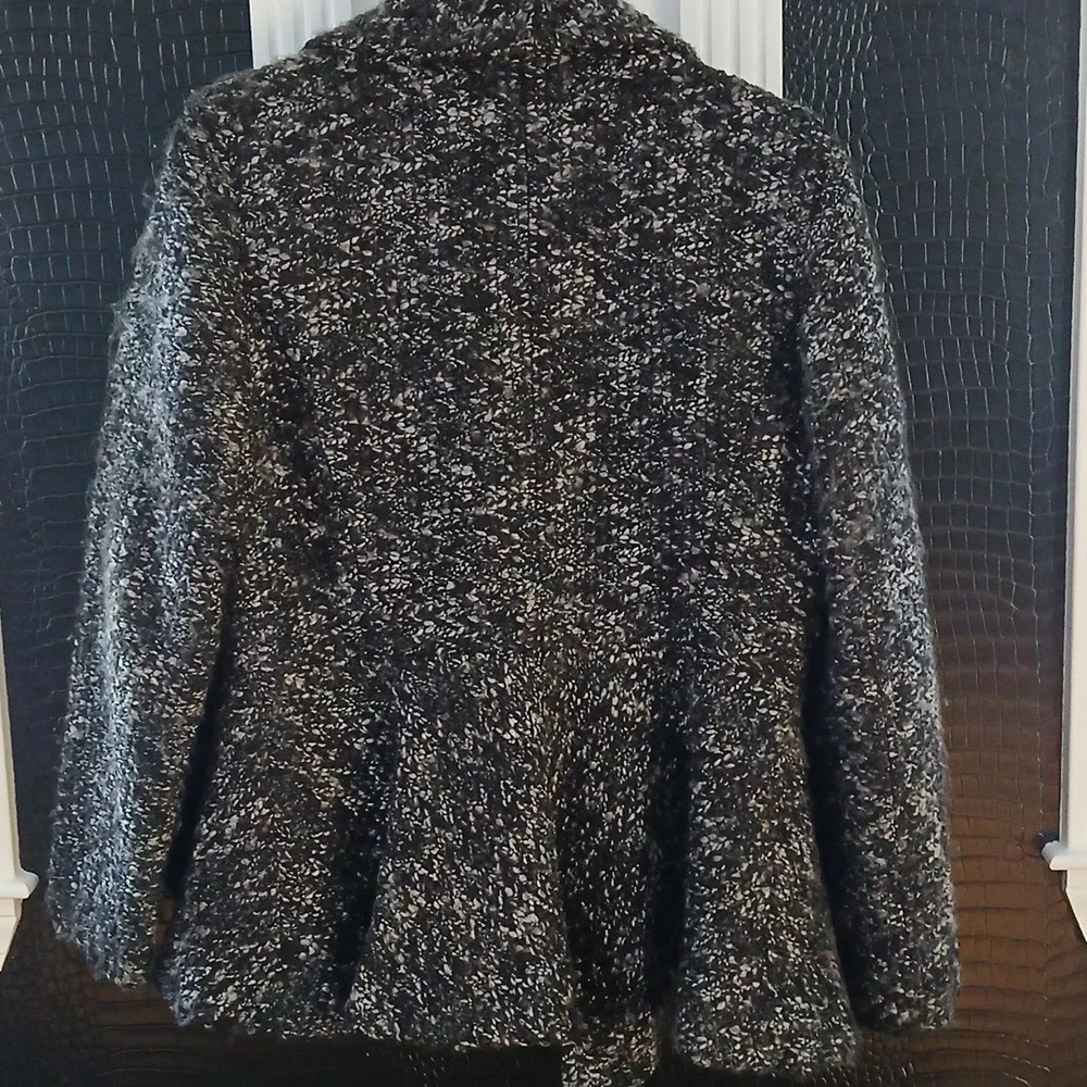 Cynthia Rowley Charcoal and Black Pea Coat - Picture 3 of 3